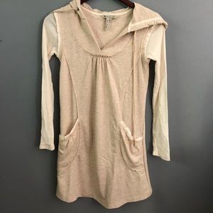 💕BCBGeneration XS cream hooded dress💕